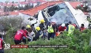 Portugal : 29 morts dans un accident de car de touristes