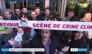 Climat : appel à la désobéissance civile à Paris