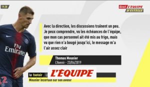 Meunier ne semble pas croire en ses chances de prolonger - Foot - L1 - PSG