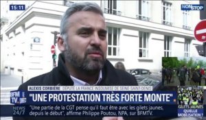 Alexis Corbière (LFI) sur la mobilisation gilets jaunes et syndicalistes: "Il monte une très forte protestation dans le pays"