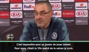 Demies - Sarri : "Hazard ne peut pas jouer 70-75 matches dans une saison"