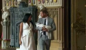 Royaume-Uni : le prince Harry et son épouse Meghan présentent le "Royal baby"
