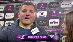 La réaction de Benjamin Kayser suite à la victoire de la Challenge Cup