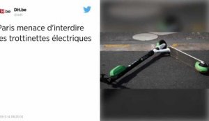La Ville de Paris menace de faire disparaître les trottinettes électriques du paysage
