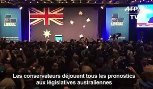 Australie: le miracle électoral de Morrison en une des journaux