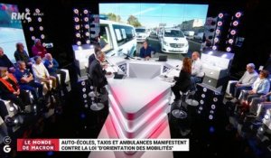 Le monde de Macron : Auto-écoles, taxis et ambulances manifestent contre la loi "d'orientation des mobilités" - 20/05