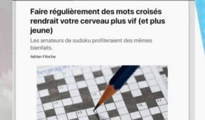 Cruciverbiste : votre cerveau est plus vif !