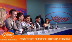 MATTHIAS ET MAXIME - Conférence de presse - Cannes 2019 - VF