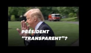 Donald Trump se dit "le président américain le plus transparent de l&#39;histoire"