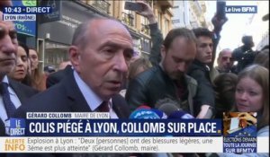 Gérard Collomb sur le colis piégé à Lyon: "on devrait pouvoir trouver un certain nombre de témoignages"