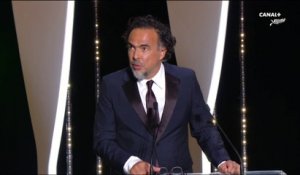 " C'est difficile de donner si peu de récompenses "  Alejandro G. Iñárritu - Cannes 2019
