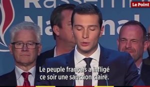 Jordan Bardella : « le peuple français a infligé ce soir une sanction claire »