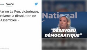 Européennes. Marine Le Pen appelle Emmanuel Macron à « dissoudre l’Assemblée nationale »
