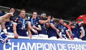 Les rugbymen bayonnais champions de France de ProD2