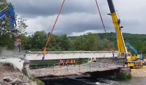 Démolition du pont de Tonnoy