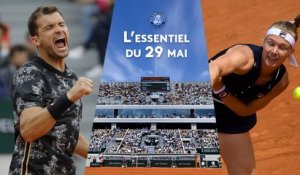 Roland-Garros 2019 - Abandon de Bertens et duel de cogneurs entre Dimitrov et Cilic : l’essentiel du 29 mai