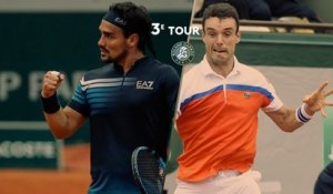 Roland-Garros 2019 : Le résumé de Fabio Fognini - Roberto Bautista Agut