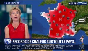 Plus de 30 degrés quasiment partout en France, l'Hexagone connaît de véritables records de chaleur
