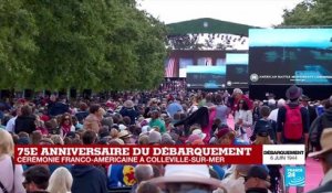 D-Day : la cérémonie franco-américaine débute à Colleville-sur-Mer