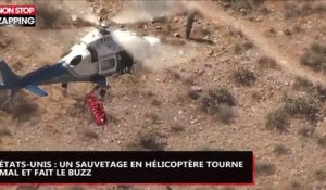 États-Unis : un sauvetage en hélicoptère tourne mal et fait le buzz (vidéo)