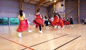 Répétition du spectacle des collégiens et écoliers de Longeville-lès-Saint-Avold