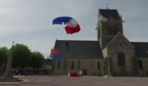 75 ans après le débarquement en Normandie, ces parachutistes se sont posés à Sainte-Mère-Eglise