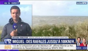 Tempête Miguel: à La Rochelle les rafales atteignent déjà les 70 km/h
