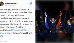 « Sommes-nous, nous aussi, légitimes à recevoir la Légion d’honneur ? » Une handballeuse championne du monde interpelle Emmanuel Macron