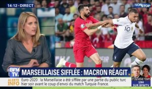 Emmanuel Macron a jugé "inacceptable" le fait que la Marseillaise soit sifflée lors du match France-Turquie