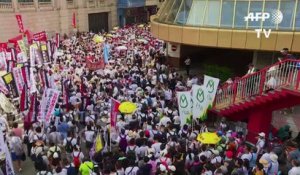 Projet de loi d'extradition: manifestation monstre à Hong Kong