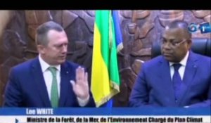 RTG - Cérémonie de passation de charge du nouveau Ministre de la forêt en charge du plan Climat à la Primature
