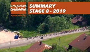 Summary - Stage 8 - Critérium du Dauphiné 2019