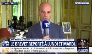 Brevet des collèges reporté: Jean-Michel Blanquer ne veut pas de "polémiques inutiles"