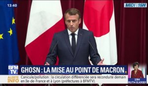 Emmanuel Macron sur l'affaire Ghosn: "Ce n'est pas au Président français de s'immiscer" dans la justice japonaise