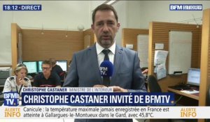 Canicule: Christophe Castaner avance "un risque élevé d'incendies" dans le Gard