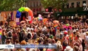 Gay Pride : Des milliers de personnes à Paris pour la Marche des Fiertés sous un soleil de plomb pour les 50 ans des émeutes de Stonewall à New York