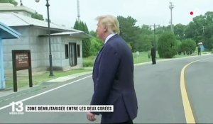 Donald Trump passe la frontière nord-coréenne pour une poignée de main avec Kim Jong-un