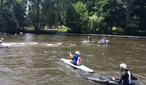 L’équipe de France espoir du kayak polo s’entraînent en Normandie