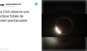 L'impressionnante éclipse solaire totale au-dessus du Chili