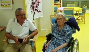 Une centenaire à  la maison de retraite à Gignac