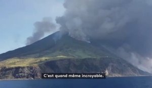 Images du Stromboli en éruption tournées par un touriste français