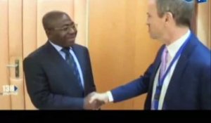 RTG - Le Ministre de la communication reçoit en audience le coordonnateur du système des Nations unies et l’ambassadeur du Liban au Gabon