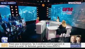 Plan prison: Nicole Belloubet assure que les trois conditions pour la réinsertion sont "le logement, le travail et la santé"