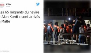 44 migrants sauvés par le navire humanitaire Alan Kurdi au large de la Libye
