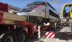 La SNCF déménage une motrice vers le nouveau technicentre de Romilly-sur-Seine