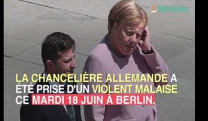 Angela Merkel prise de violents tremblements en pleine cérémonie