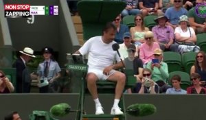 Wimbledon 2019 : Henri Leconte échange sa place avec l'arbitre en plein match (Vidéo)