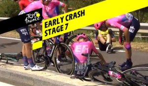 Early Crash  - Étape 7 / Stage 7 - Tour de France 2019