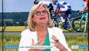 Tour de France : le Français Julian Alaphilippe revoit la vie en jaune