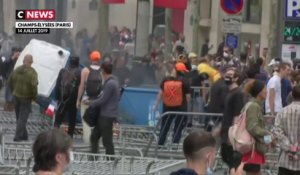 Les gilets jaunes ont manifesté sur les Champs-Élysées à l’issue du défilé du 14 juillet